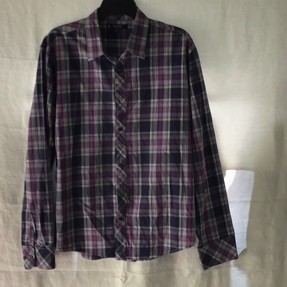 Raw State Premium Plaid Long Sleeve Men's Shirt size XL
